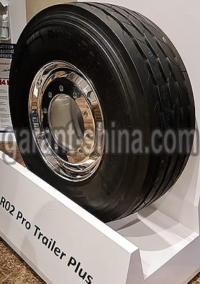 Pirelli R02 Pro Trailer Plus (прицепная) 385/65 R22.5 164K 24PR HL - Фото реальной шины на выставке